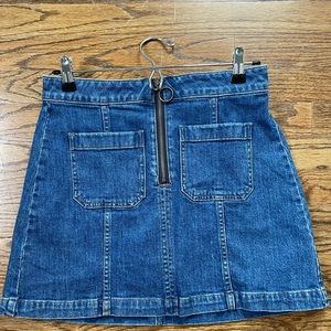 Madewell mini denim skirt